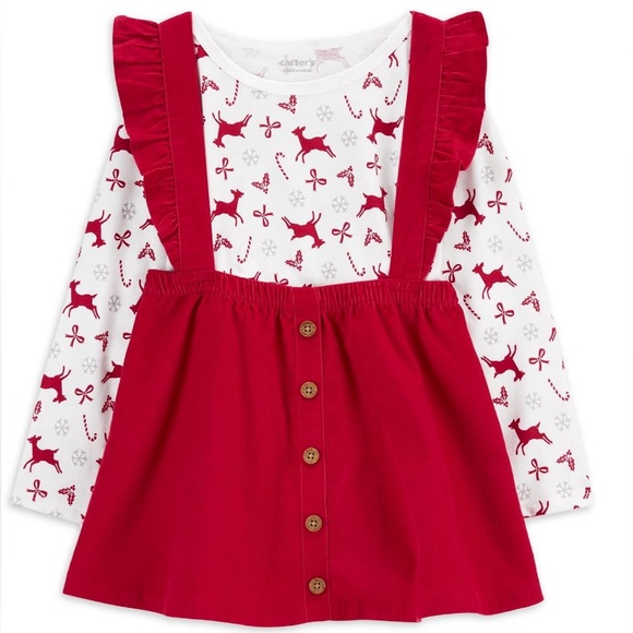 Carter's Child of Mine Toddler Girl Holiday Dress Set, 2-Piece - Picture 1 of 3